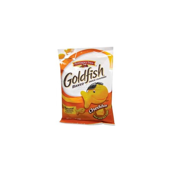 Marjack Pepperidge Farm Goldfish Crackers, Cheddar, 1.5 Oz, 72/Carton CAM13539 - main